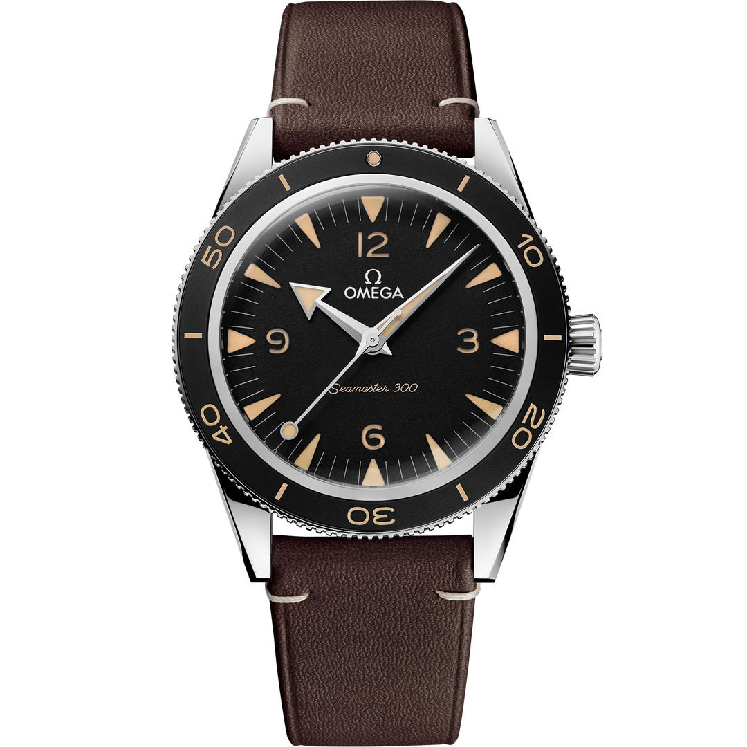 Omega Seamaster Seamaster 300 41 mm, steel on leather strap