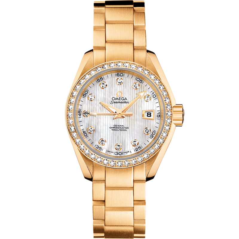 Omega Seamaster Aqua Terra 150M 30 mm, yellow gold on yellow gold