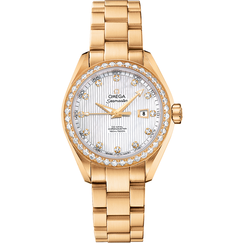 Omega Seamaster Aqua Terra 150M 34 mm, yellow gold on yellow gold