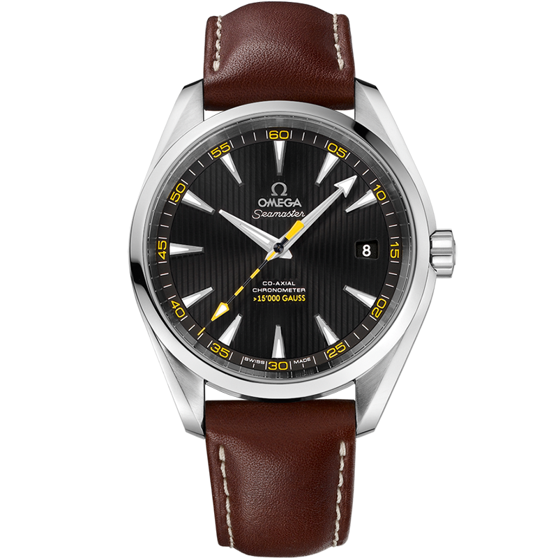 Omega Seamaster Aqua Terra 150M 41.5 mm, steel on leather strap