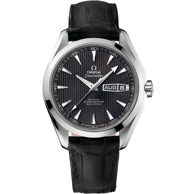 Omega Seamaster Aqua Terra 150M 43 mm, steel on leather strap