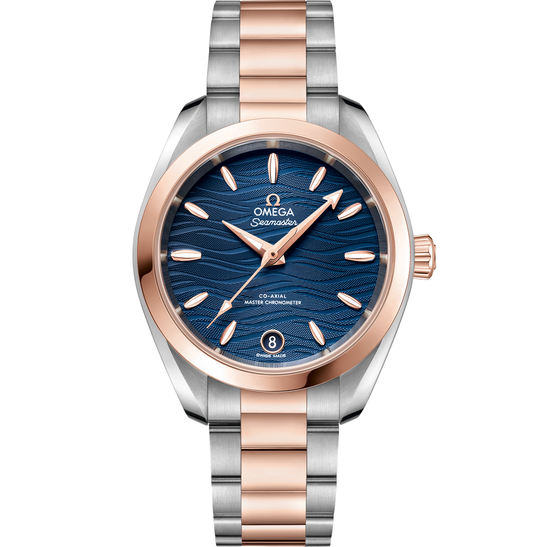 Omega Seamaster Aqua Terra 150M 34 mm, steel - Sedna™ gold on steel - Sedna™ gold