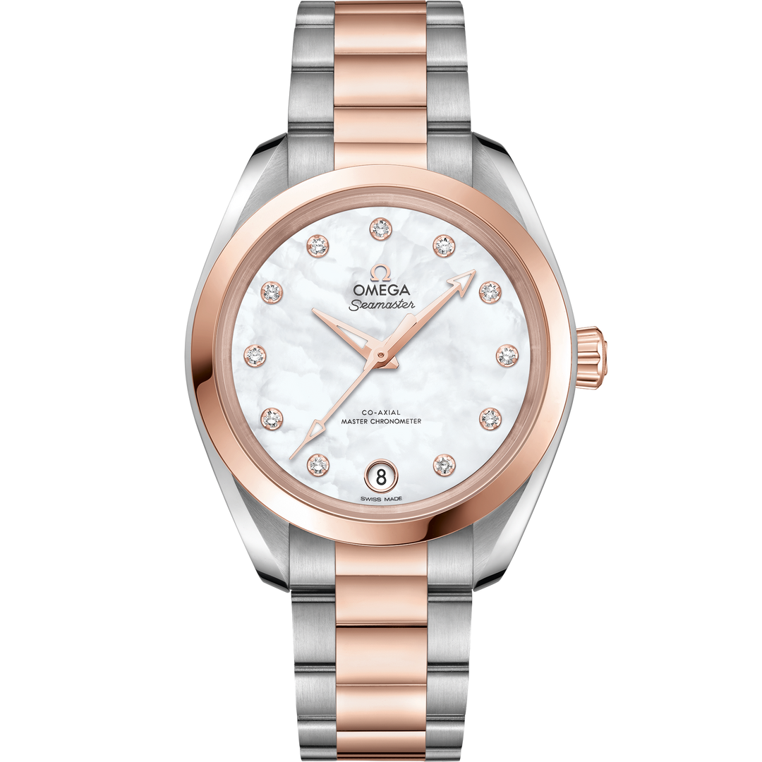 Omega Seamaster Aqua Terra 150M 34 mm, steel - Sedna™ gold on steel - Sedna™ gold