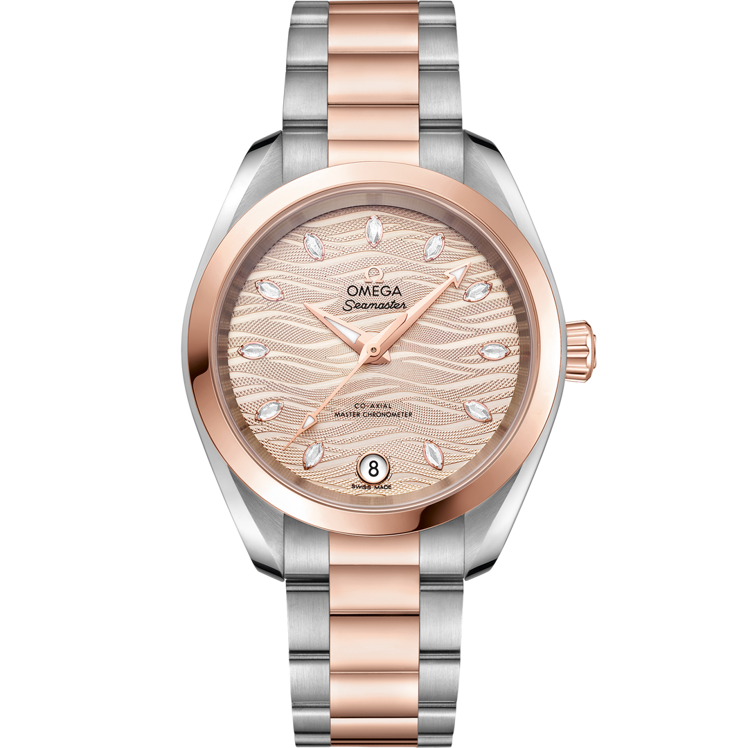 Omega Seamaster Aqua Terra 150M 34 mm, steel - Sedna™ gold on steel - Sedna™ gold