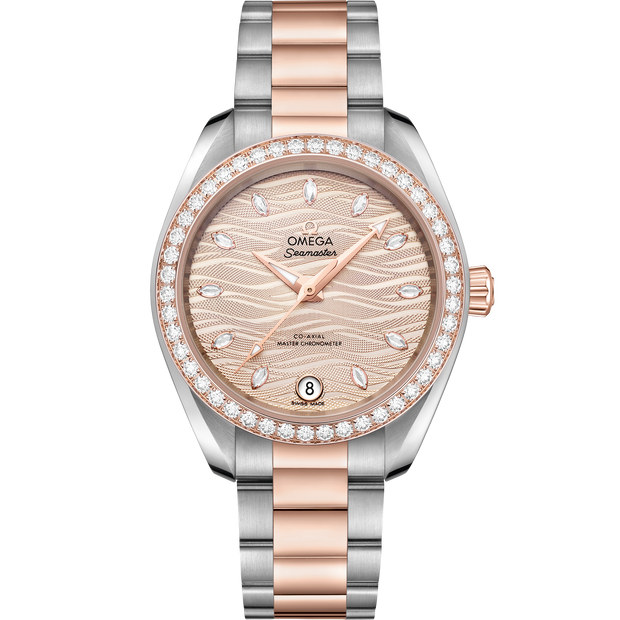 Omega Seamaster Aqua Terra 150M 34 mm, steel - Sedna™ gold on steel - Sedna™ gold