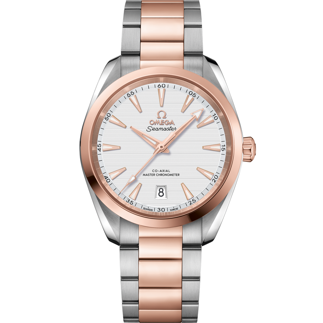 Omega Seamaster Aqua Terra 150M 38 mm, steel - Sedna™ gold on steel - Sedna™ gold