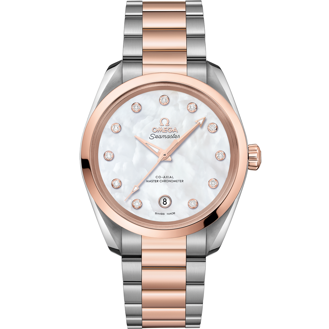 Omega Seamaster Aqua Terra 150M 38 mm, steel - Sedna™ gold on steel - Sedna™ gold