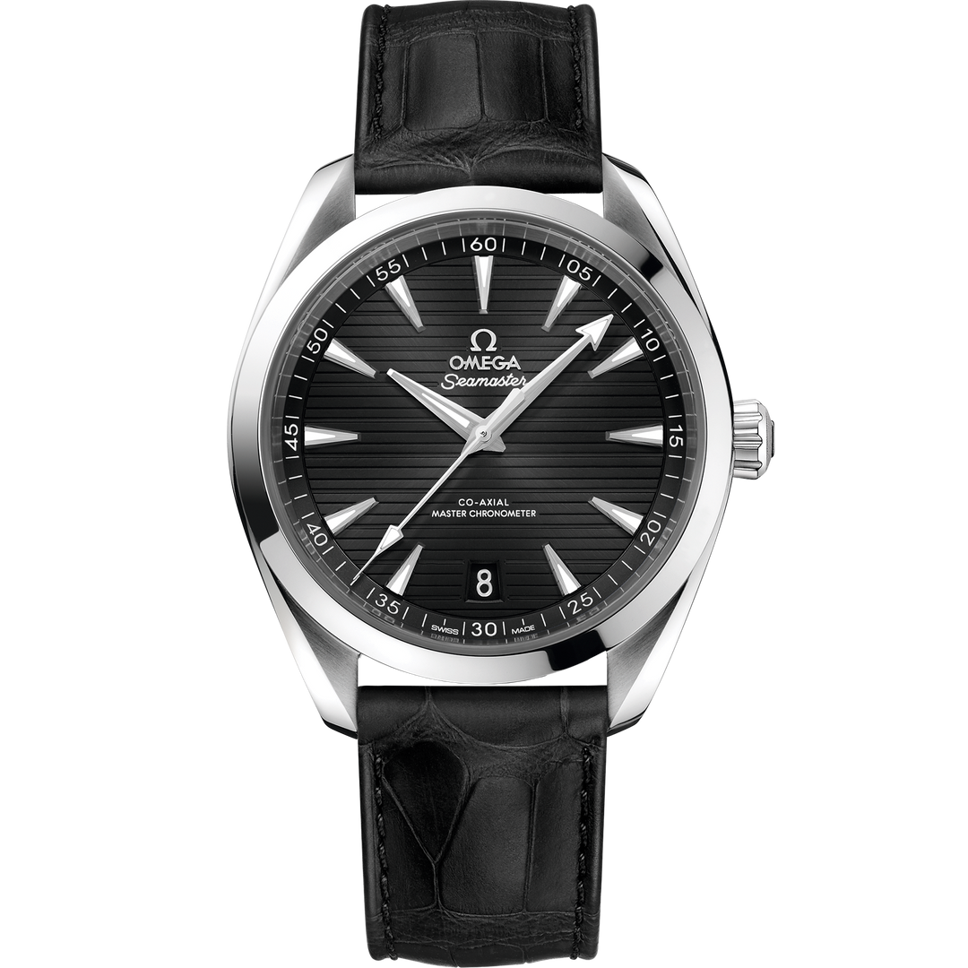 Omega Seamaster Aqua Terra 150M 41 mm, steel on leather strap