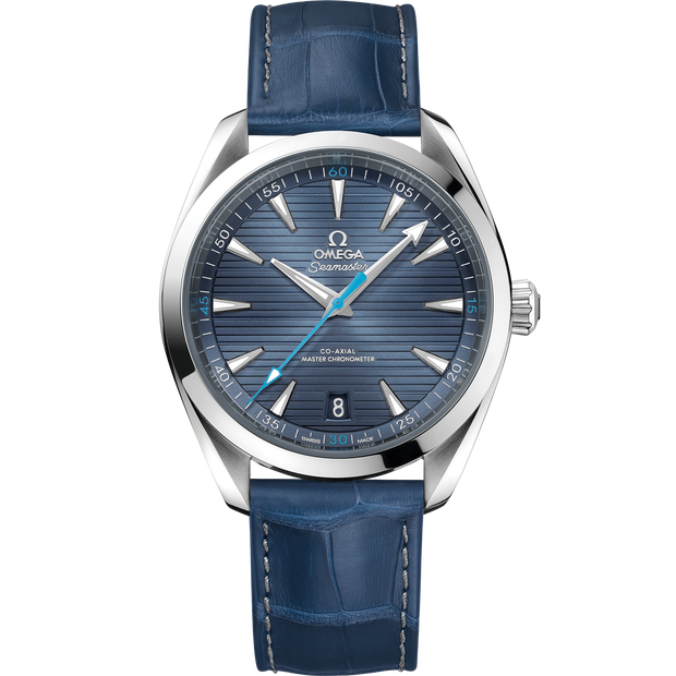 Omega Seamaster Aqua Terra 150M 41 mm, steel on leather strap