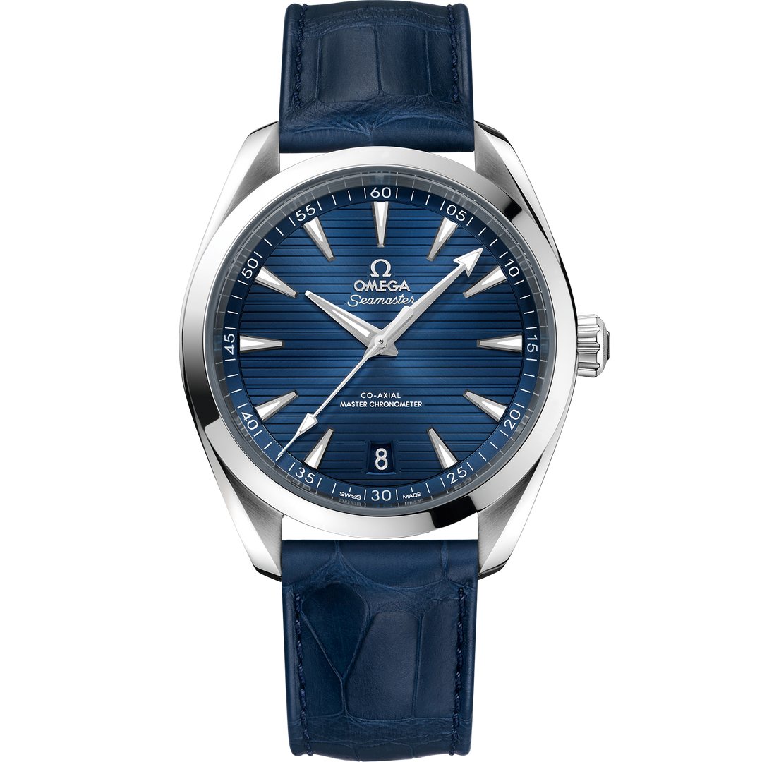 Omega Seamaster Aqua Terra 150M 41 mm, steel on leather strap