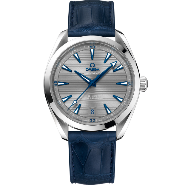 Omega Seamaster Aqua Terra 150M 41 mm, steel on leather strap