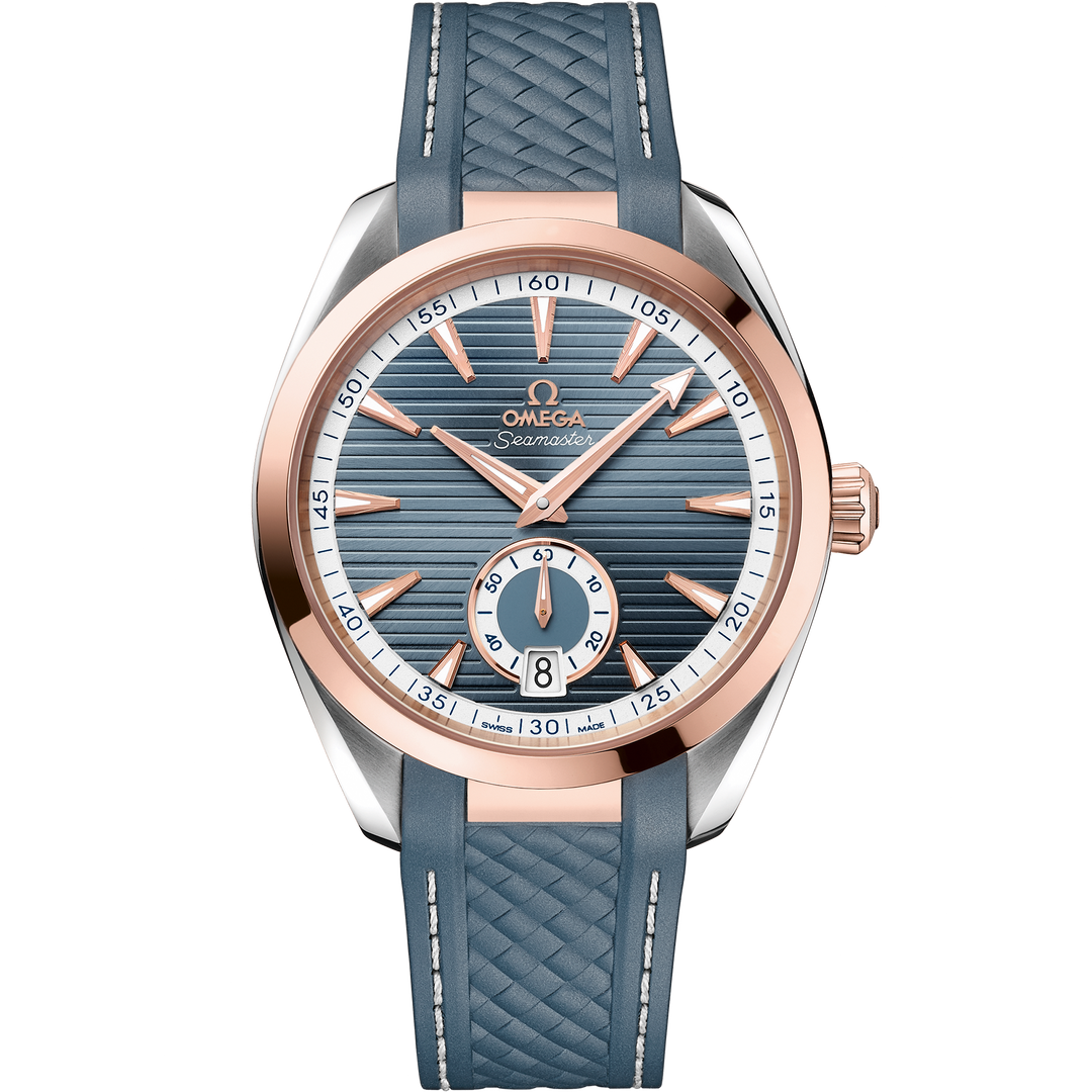 Omega Seamaster Aqua Terra 150M 41 mm, steel - Sedna™ gold on rubber strap