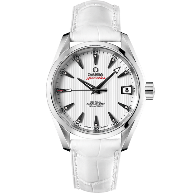 Omega Seamaster Aqua Terra 150M 38.5 mm, steel on leather strap