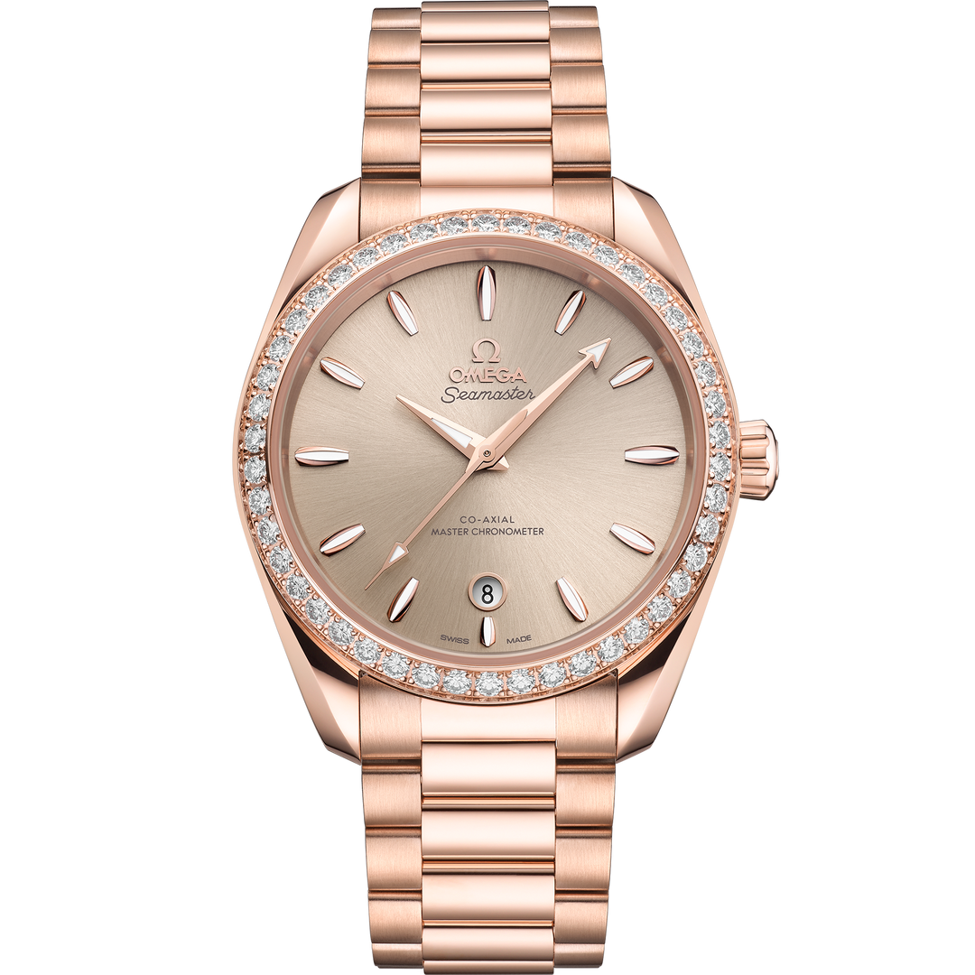 Omega Seamaster Aqua Terra Shades 38 mm, Sedna™ gold on Sedna™ gold