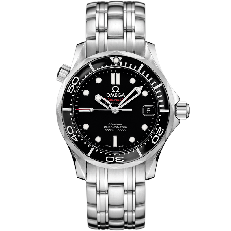 Omega Seamaster Diver 300M 36.25 mm, steel on steel