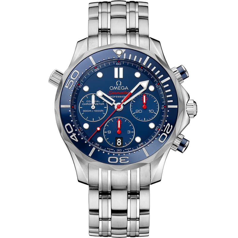 Omega Seamaster Diver 300M 44 mm, steel on steel