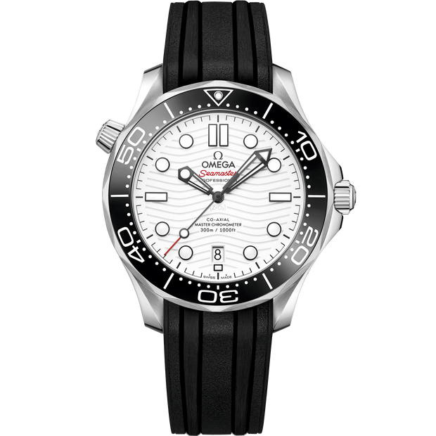 Omega Seamaster Diver 300M 42 mm, steel on rubber strap