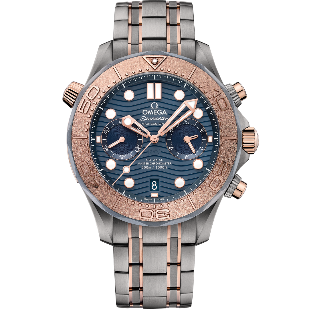 Omega Seamaster Diver 300M 44 mm, titanium - tantalum - Sedna™ gold on titanium - tantalum - Sedna™ gold