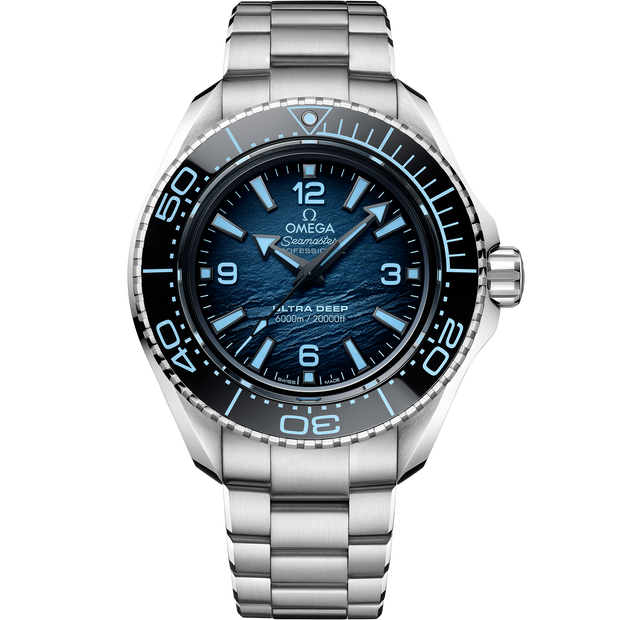 Omega Seamaster Planet Ocean 6000M 45.5 mm, O-MEGASTEEL on O-MEGASTEEL