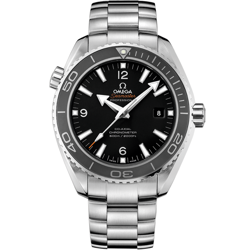 Omega Seamaster Planet Ocean 600M 45.5 mm, steel on steel