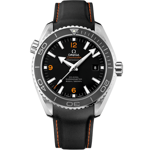 Omega Seamaster Planet Ocean 600M 45.5 mm, steel on rubber strap