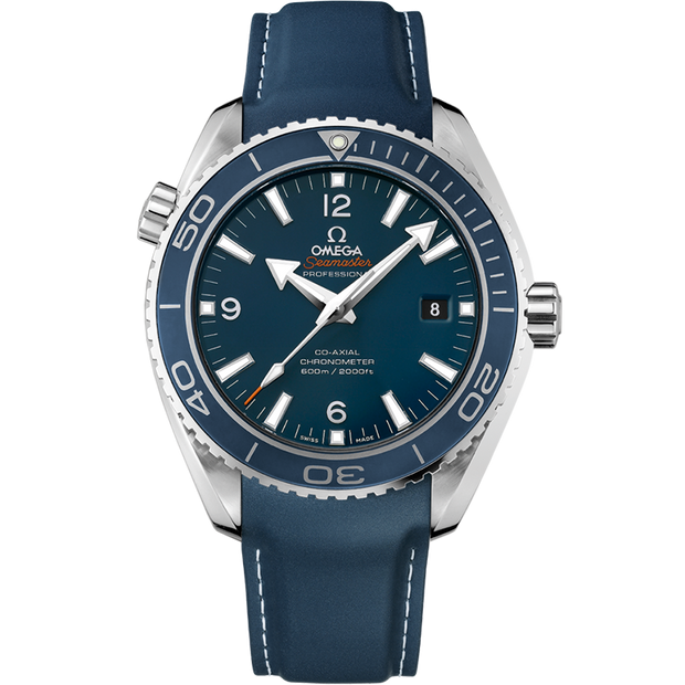 Omega Seamaster Planet Ocean 600M 45.5 mm, titanium on rubber strap