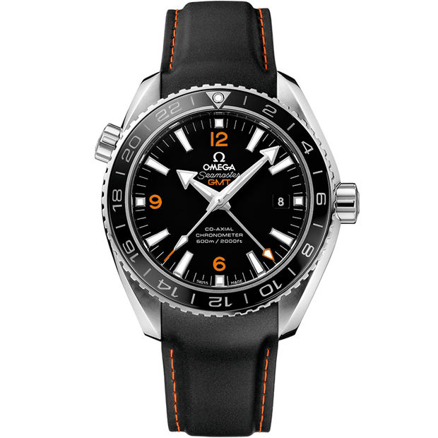 Omega Seamaster Planet Ocean 600M 43.5 mm, steel on rubber strap