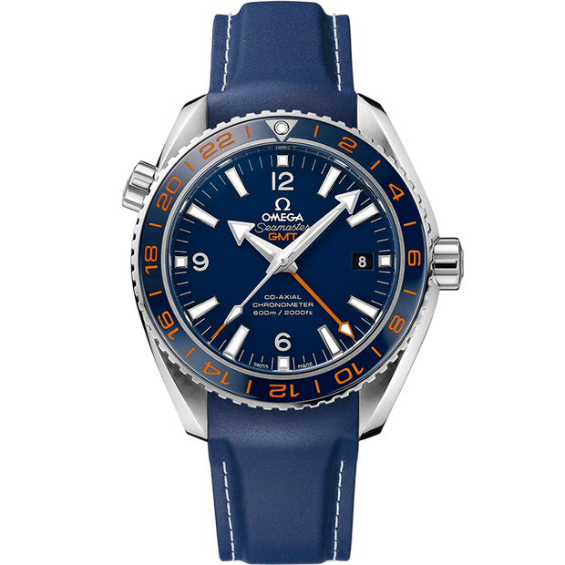 Omega Seamaster Planet Ocean 600M 43.5 mm, steel on rubber strap