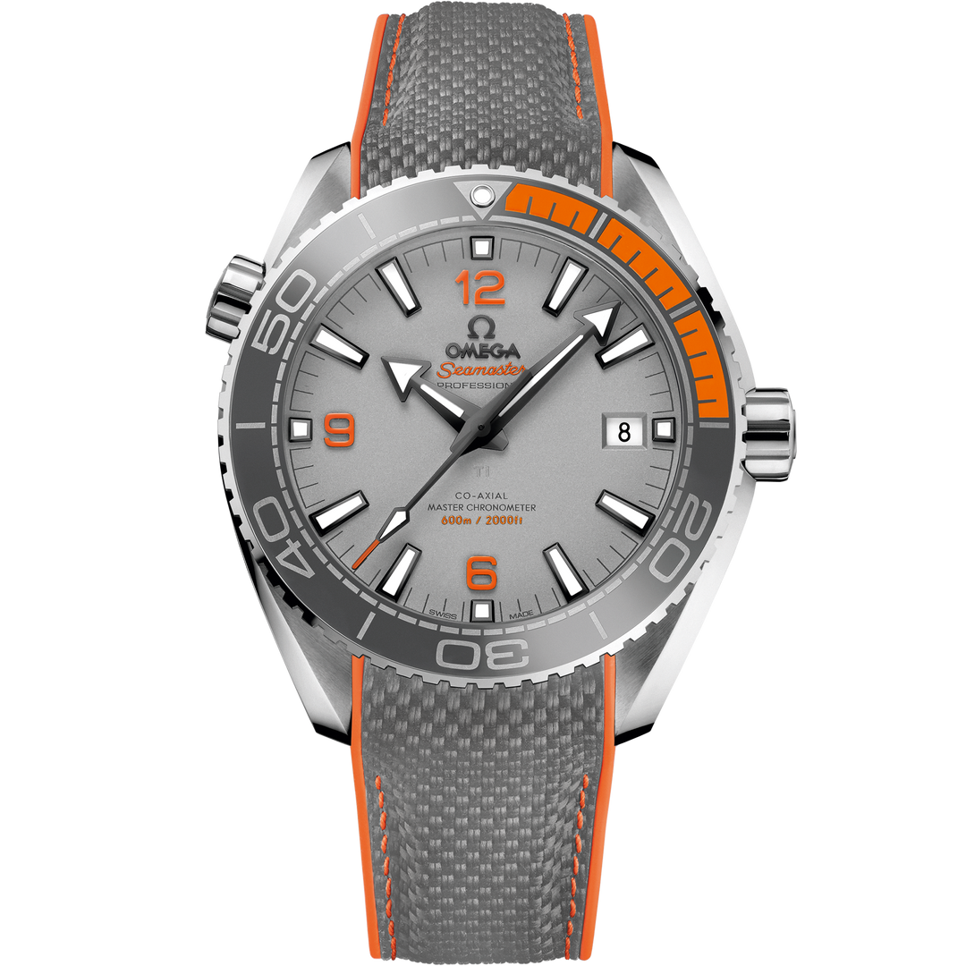 Omega Seamaster Planet Ocean 600M 43.5 mm, titanium on rubber strap