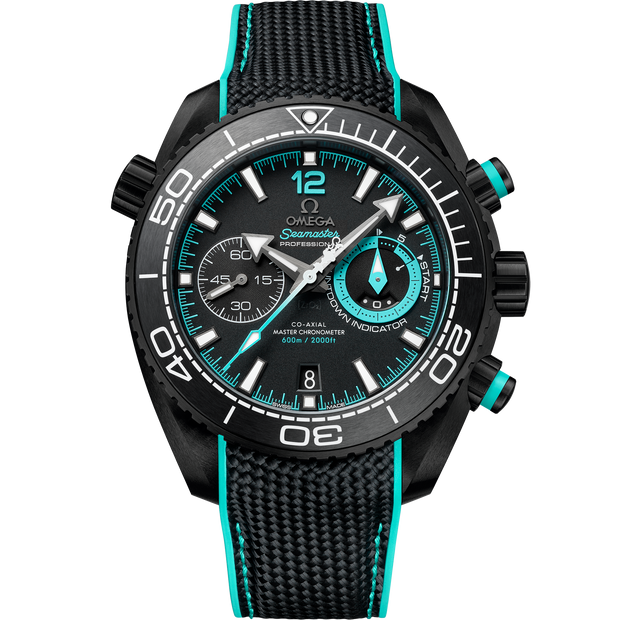 Omega Seamaster Planet Ocean 600M 45.5 mm, black ceramic on rubber strap