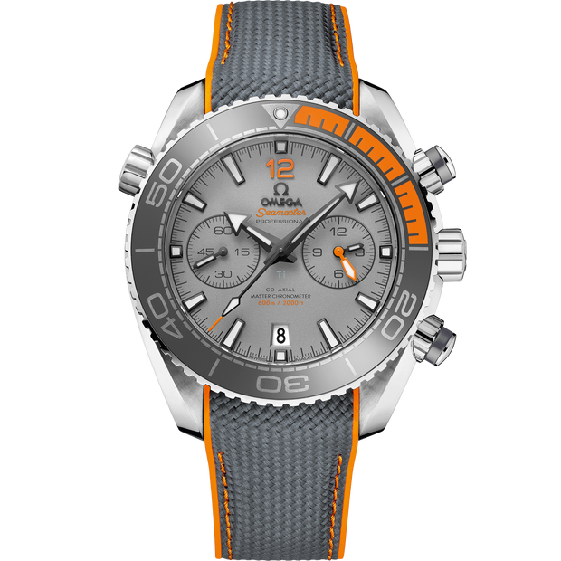 Omega Seamaster Planet Ocean 600M 45.5 mm, titanium on rubber strap