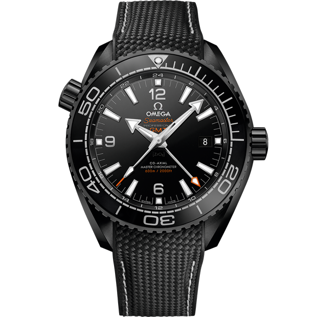 Omega Seamaster Planet Ocean 600M 45.5 mm, black ceramic on rubber strap