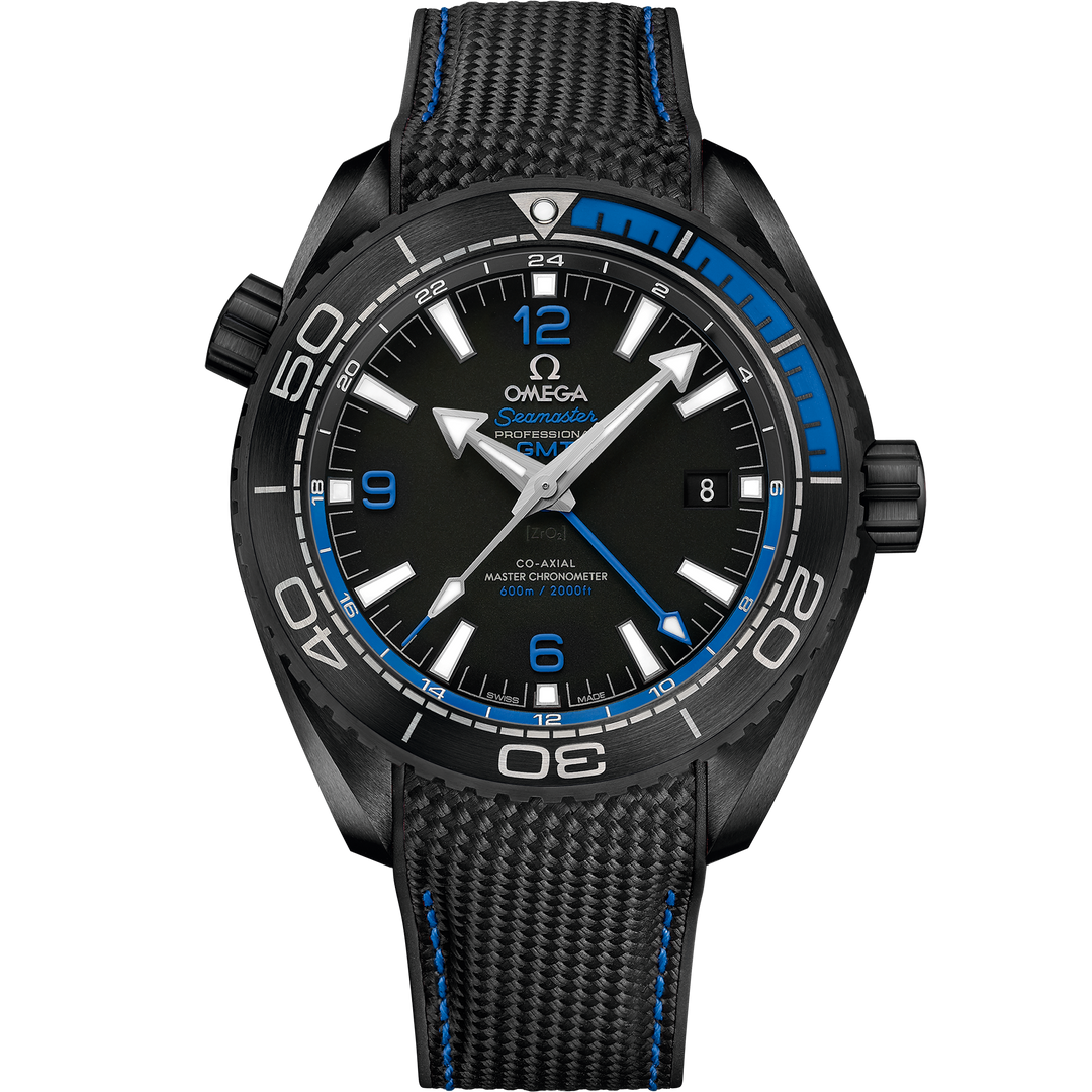 Omega Seamaster Planet Ocean 600M 45.5 mm, black ceramic on rubber strap