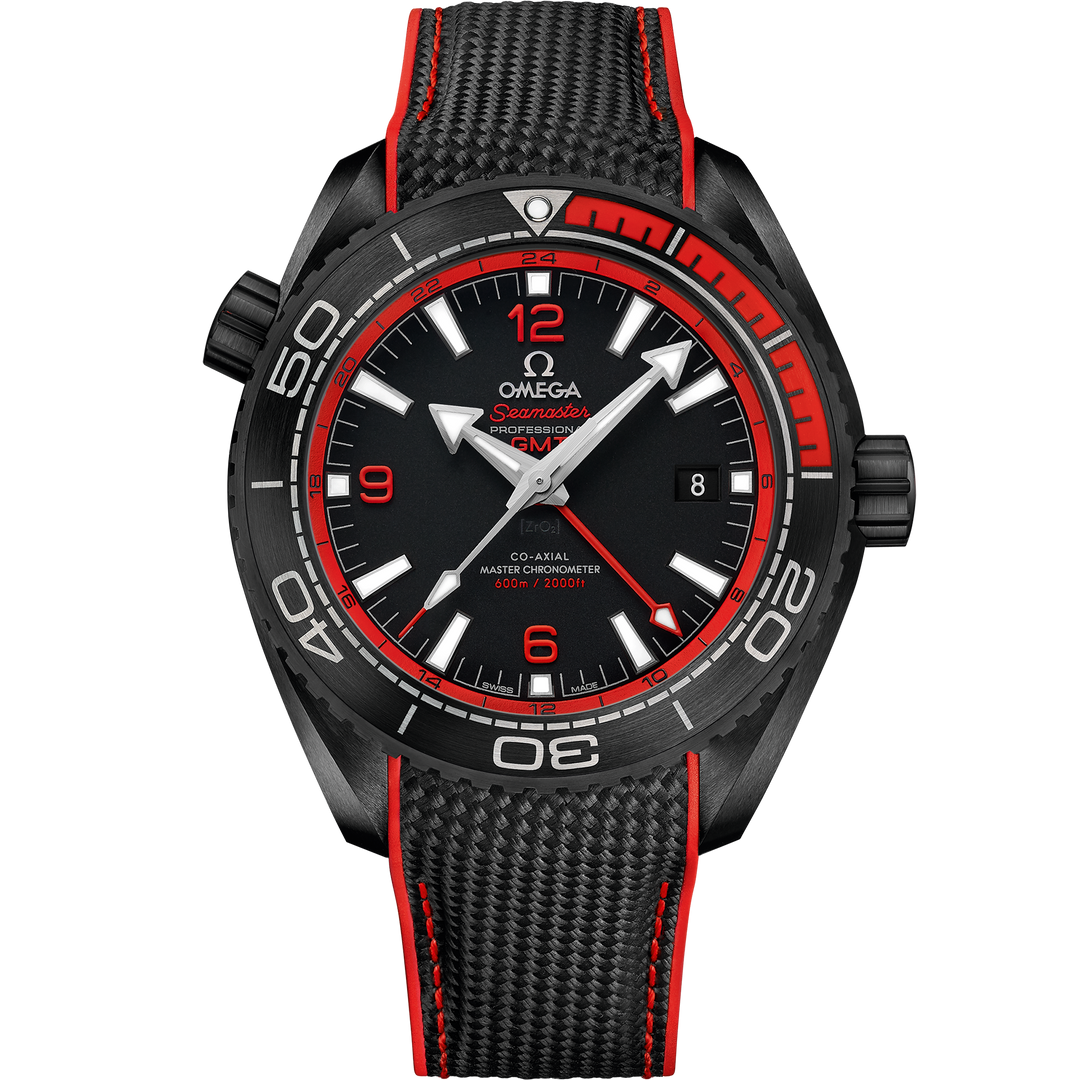 Omega Seamaster Planet Ocean 600M 45.5 mm, black ceramic on rubber strap