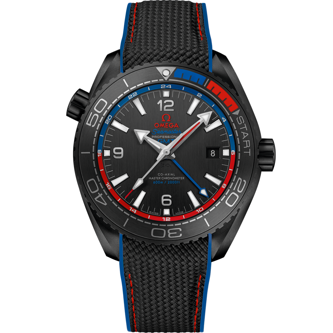 Omega Seamaster Planet Ocean 600M 45.5 mm, black ceramic on rubber strap