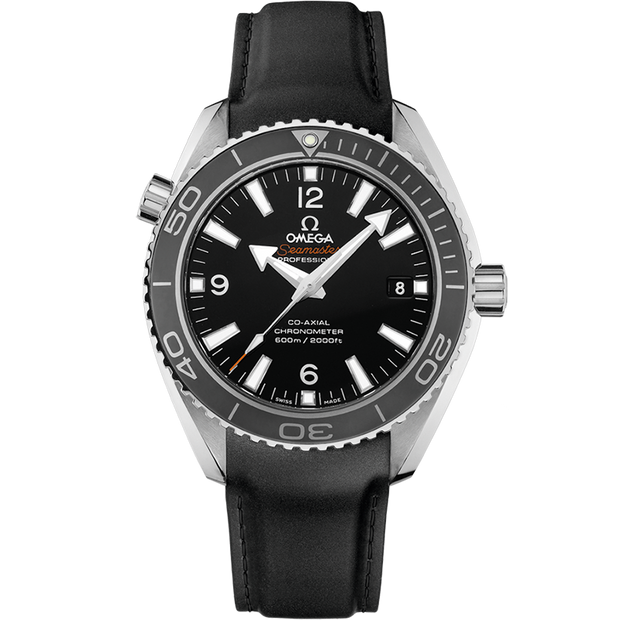 Omega Seamaster Planet Ocean 600M 42 mm, steel on rubber strap