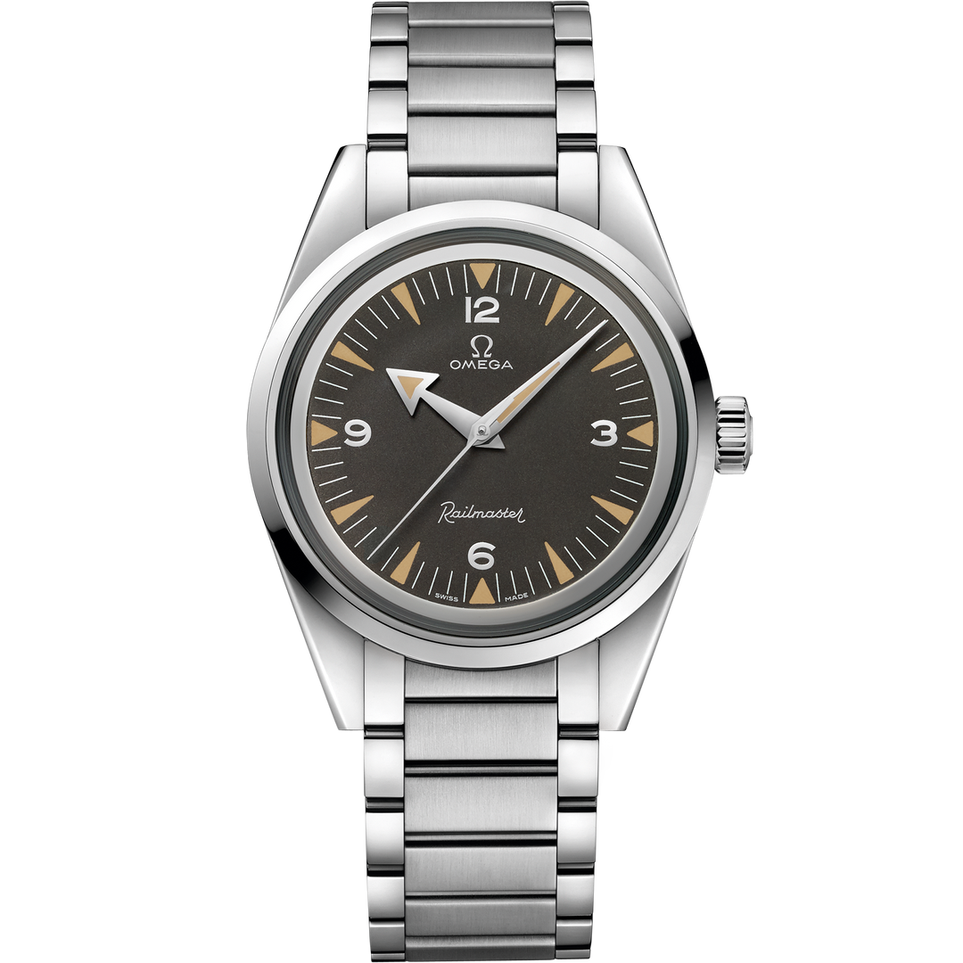 Omega Seamaster Railmaster 38 mm, steel on steel