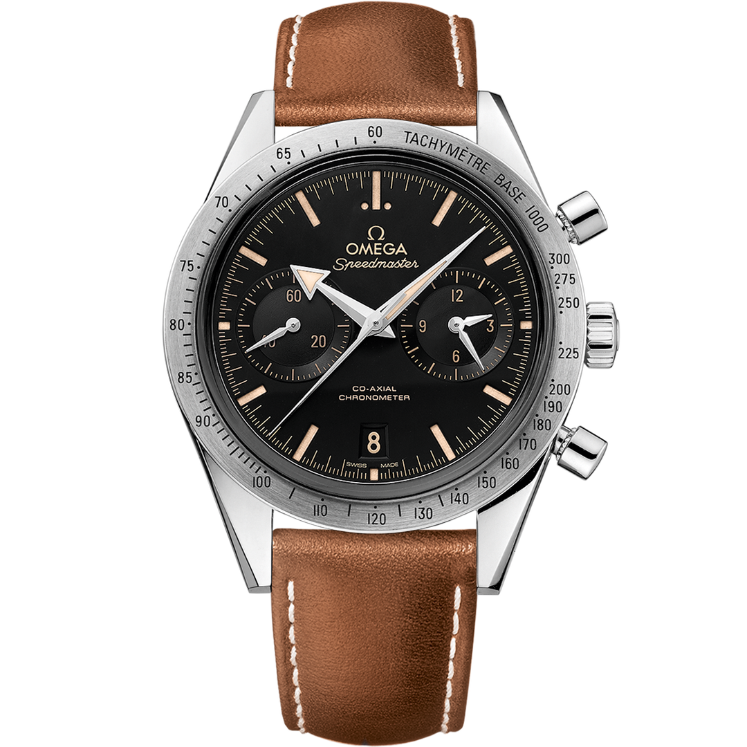 Omega Speedmaster Speedmaster '57 41.5 mm, steel on leather strap