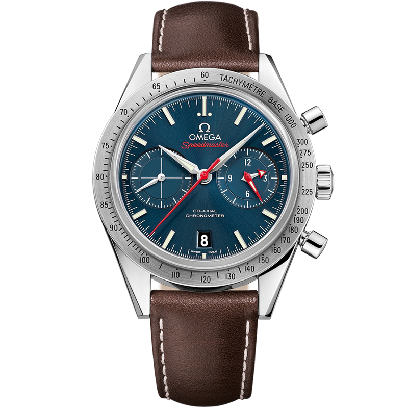 Omega Speedmaster Speedmaster '57 41.5 mm, steel on leather strap