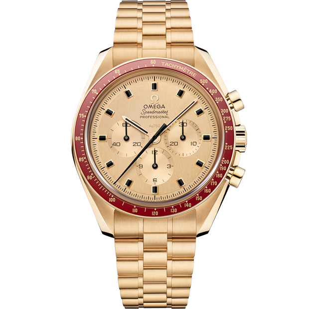 Omega Speedmaster Anniversary Series 42 mm, Moonshine™ gold on Moonshine™ gold