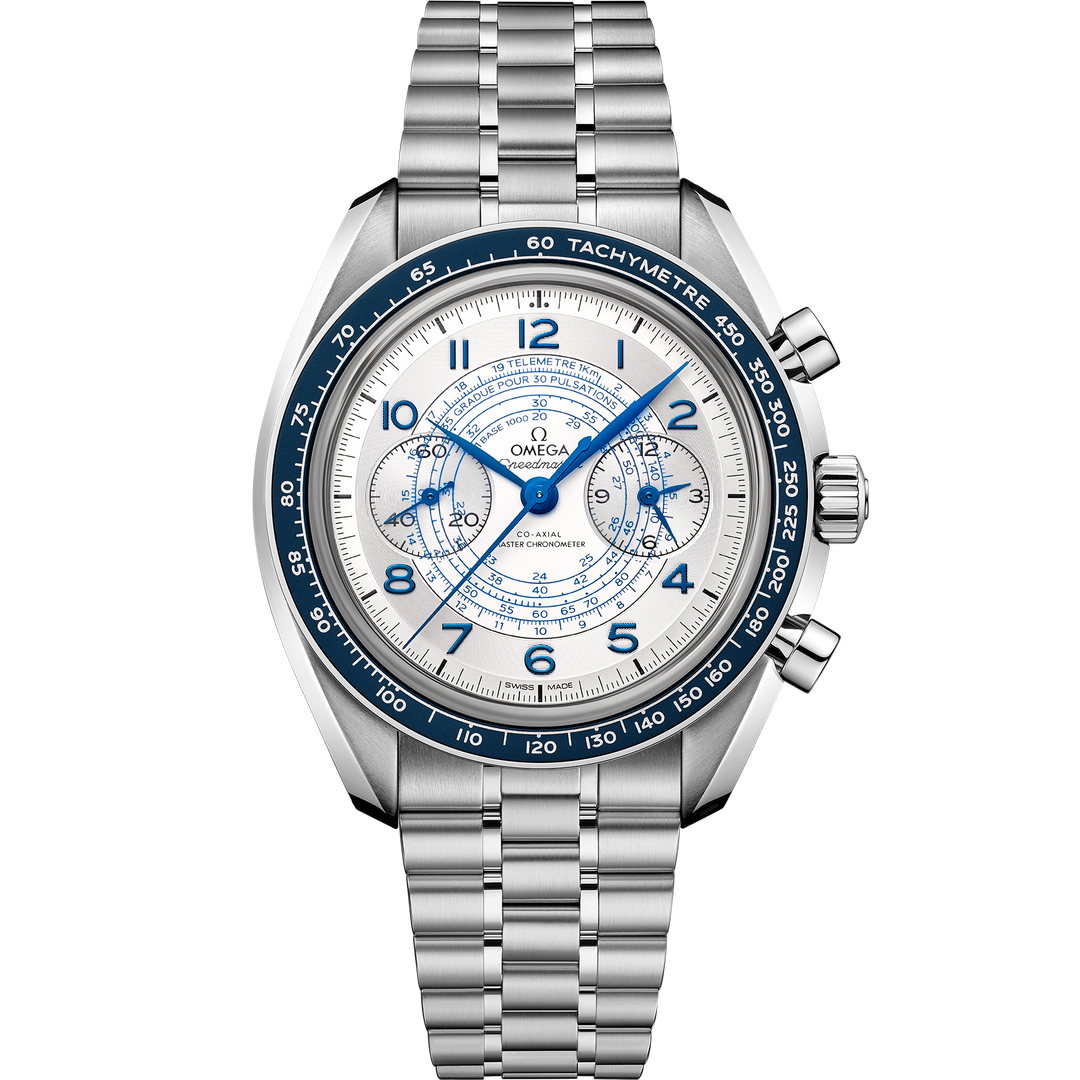 Omega Speedmaster Chronoscope 43 mm, steel on steel