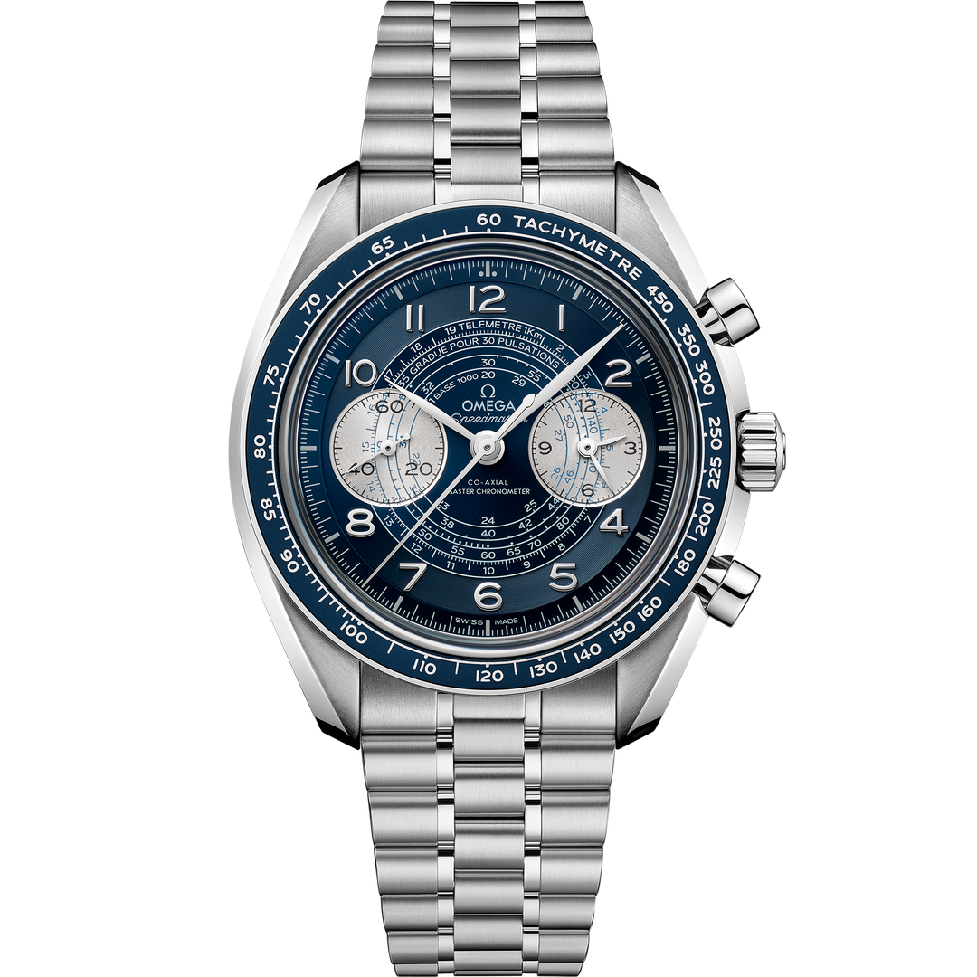 Omega Speedmaster Chronoscope 43 mm, steel on steel