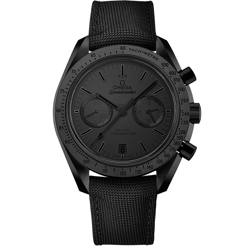 Omega Speedmaster Dark Side of the Moon 44.25 mm, black ceramic on coated nylon fabric strap