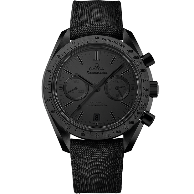 Omega Speedmaster Dark Side of the Moon 44.25 mm, black ceramic on coated nylon fabric strap