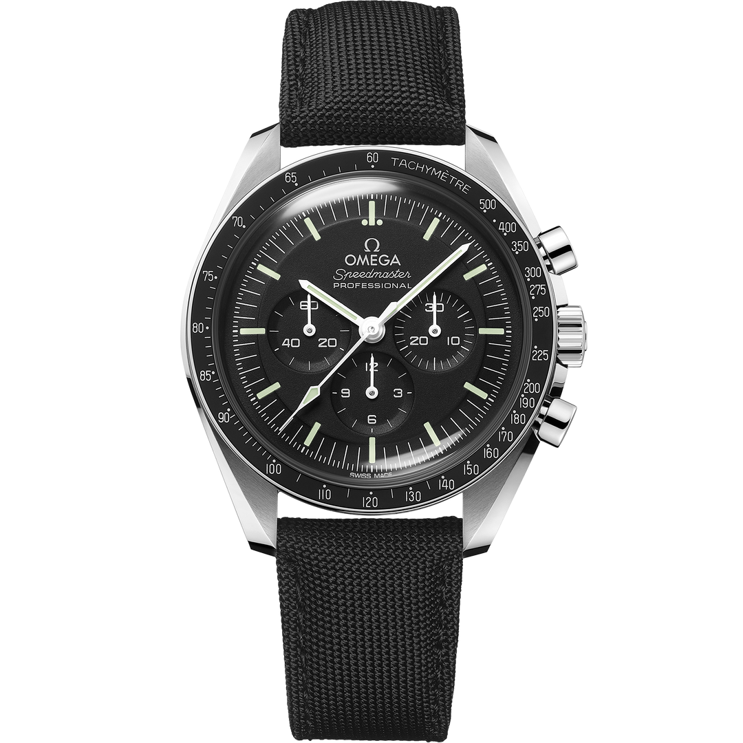 Omega Speedmaster Moonwatch Professional 42 mm, steel on coated nylon fabric strap