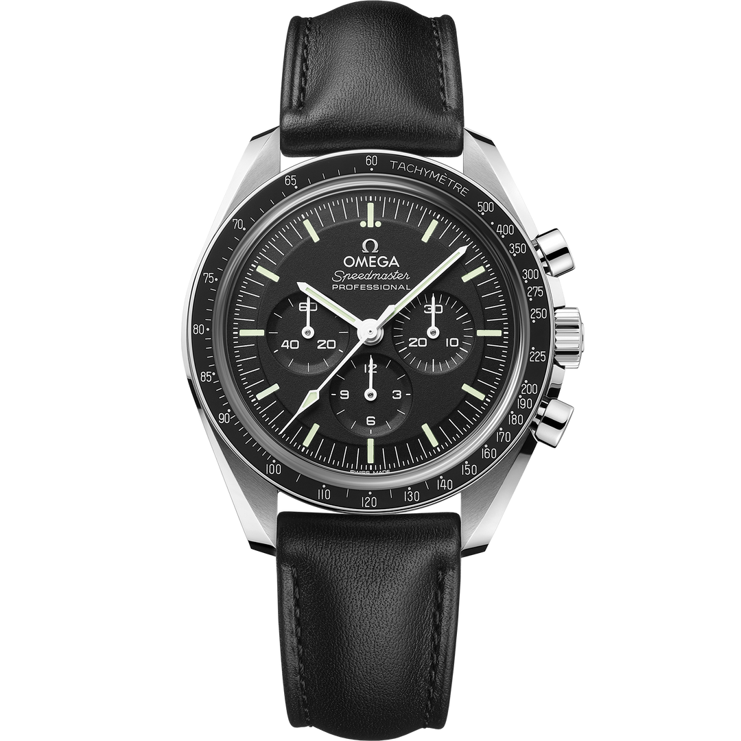 Omega Speedmaster Moonwatch Professional 42 mm, steel on leather strap