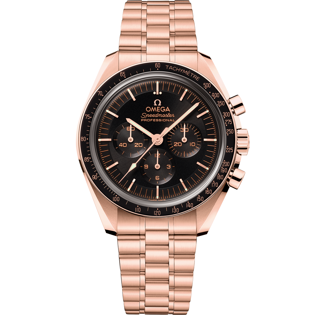 Omega Speedmaster Moonwatch Professional 42 mm, Sedna™ gold on Sedna™ gold