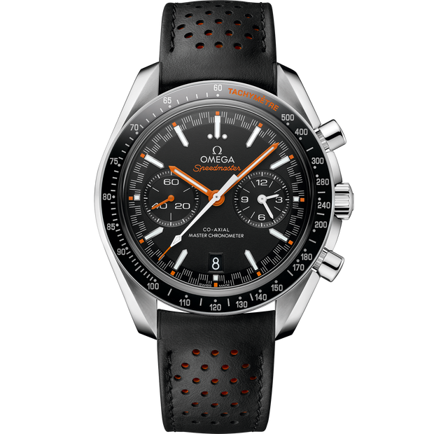 Omega Speedmaster Racing 44.25 mm, steel on leather strap