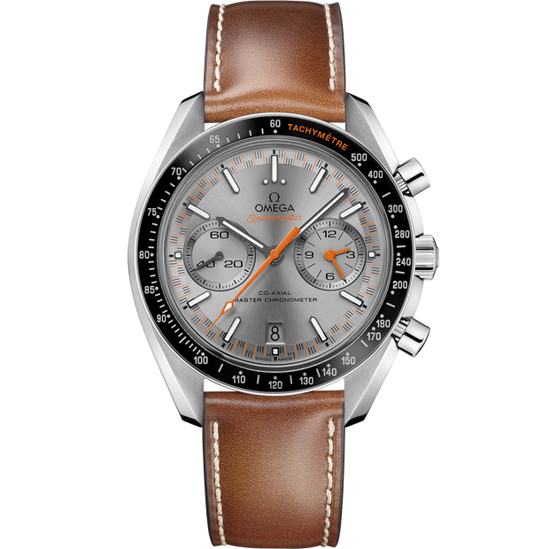 Omega Speedmaster Racing 44.25 mm, steel on leather strap