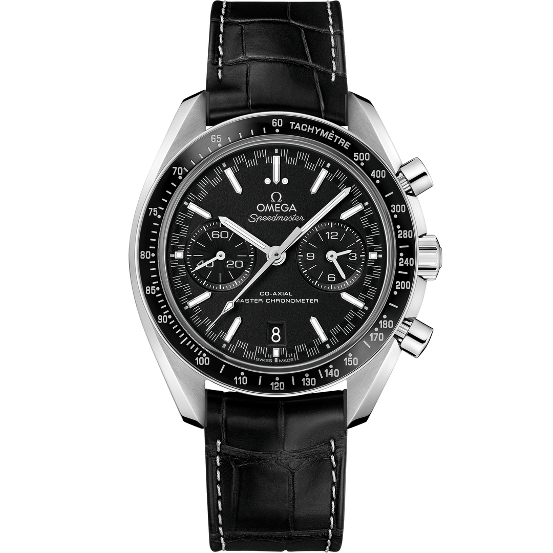 Omega Speedmaster Racing 44.25 mm, steel on leather strap